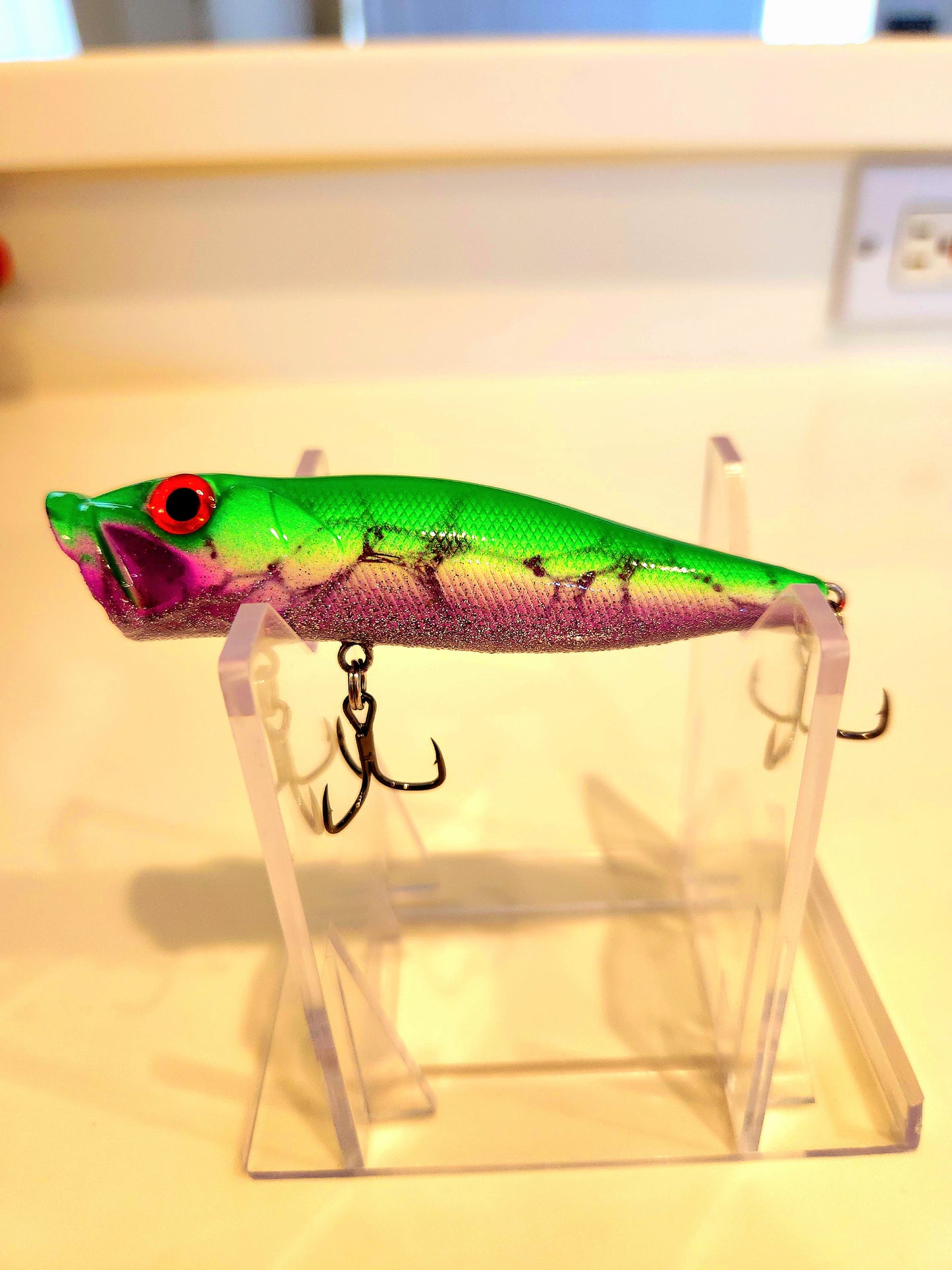 3 75 in. INSHORE TOPWATER POPPER GRASSMASTA  EDITION